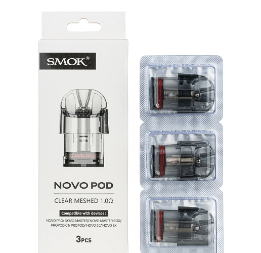 Novo Pod Clear Meshed Pod 3ML (3 Pack) EJV Distro Novo Pod Clear Meshed Pod 3ML (3 Pack) EJV Distro
