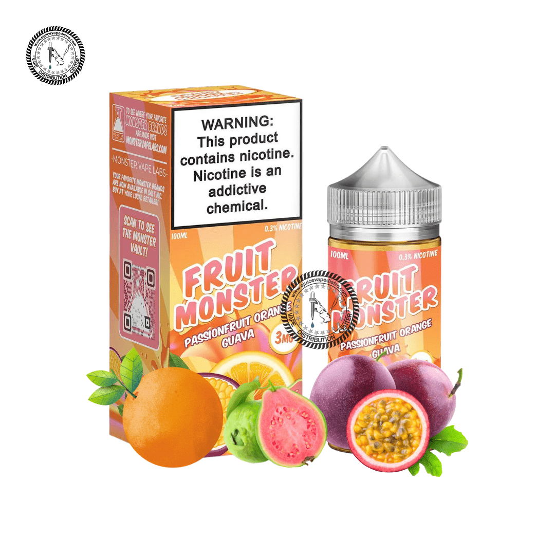 Passionfruit Orange Guava Salt by Fruit Monster Salt 30ML E-Liquid