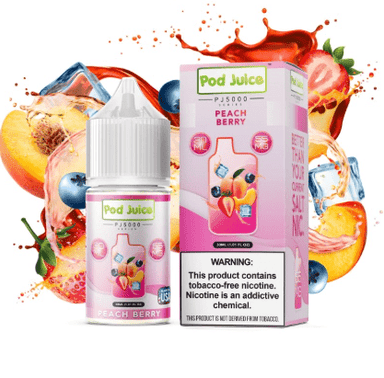 Peach Berry Ice By Pod Juice Salt 30ML E-Liquid
