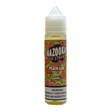 Peach Lime By Bazooka Sour Straws 60ML E-Liquid