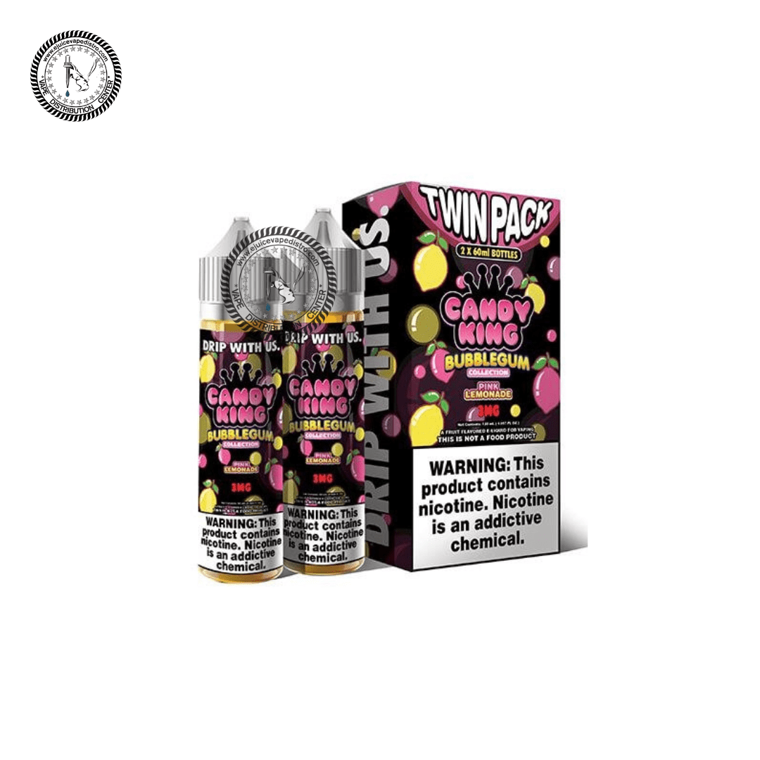 PINK LEMONADE BUBBLEGUM - CANDY KING E-LIQUID - 120ML EJV Distro PINK LEMONADE BUBBLEGUM - CANDY KING E-LIQUID - 120ML EJV Distro