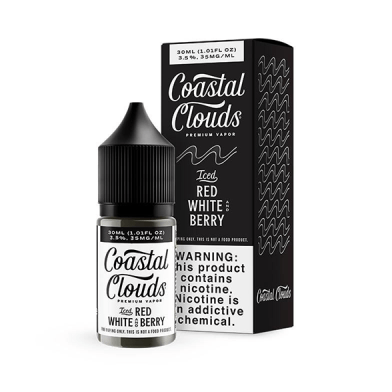 Red White And Berry Salt Nic by Coastal Clouds Salt 30ML E-Liquid