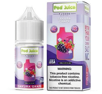 vape juice nc Sakura Grape By Pod Juice Salt 30ML — EJV Distro