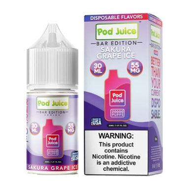 Sakura Grape Ice by Pod Juice Salt 30ML E-Liquid