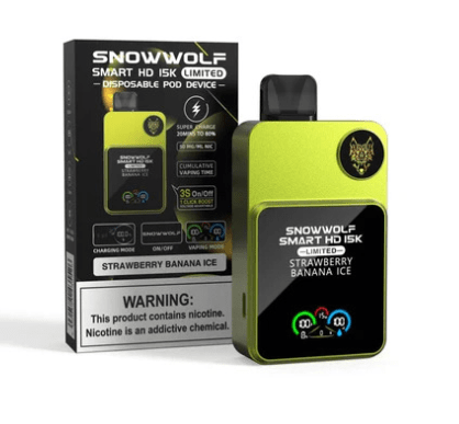 Snowwolf Smart HD 15k Disposable Vape 15000 Puffs 5% Nicotine DISPOSABLE