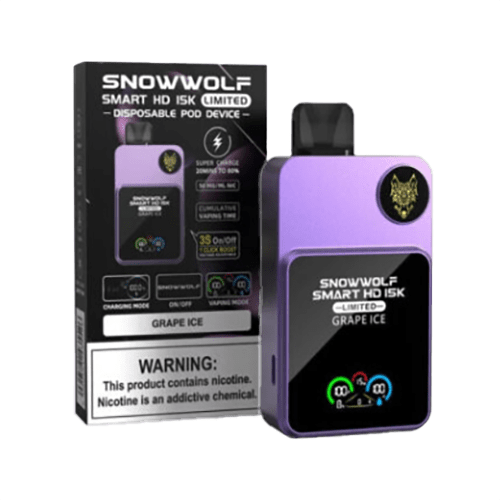 SnowWolf Smart HD 15K Disposable Vape 15000 Puffs EJV Distro SnowWolf Smart HD 15K Disposable Vape 15000 Puffs EJV Distro
