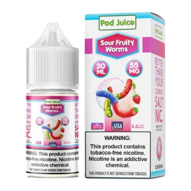 Sour Fruity Worms by Pod Juice Salt 30ML E-Liquid