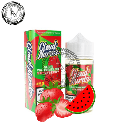 Sour Watermelon Strawberry by Cloud Nurdz 100ML E-Liquid