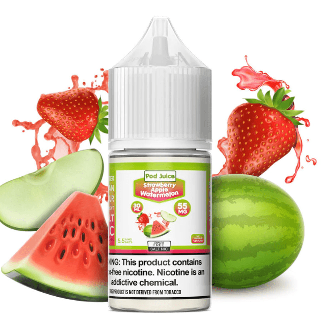 Strawberry Apple Watermelon by Pod Juice Salt 30ML E-Liquid