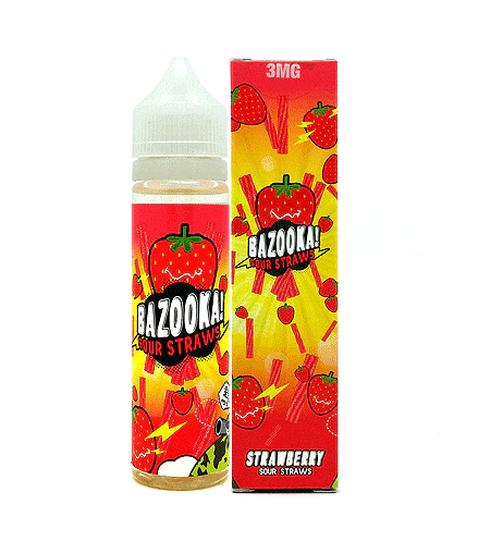 Strawberry Candy By Bazooka Sour Straws 60ML E-Liquid