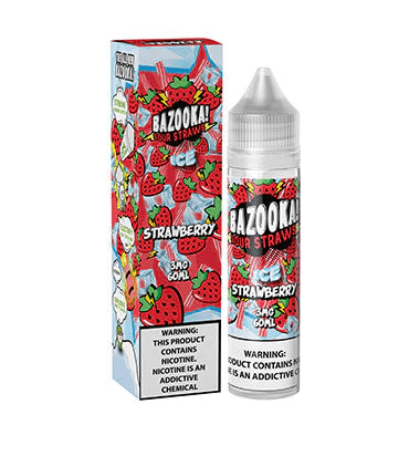 Strawberry Ice Candy By Bazooka Sour Straws 60ML EJV Distro Strawberry Ice Candy By Bazooka Sour Straws 60ML EJV Distro