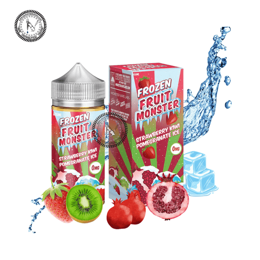 Strawberry Kiwi Pomegranate Ice by Frozen Fruit Monster 100ML E-Liquid