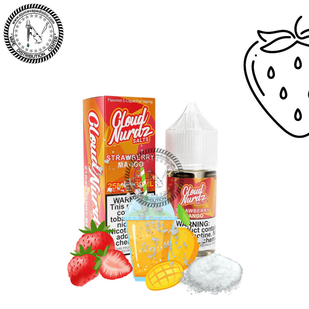 Strawberry Mango Salt by Cloud Nurdz Salt 30ML E-Liquid