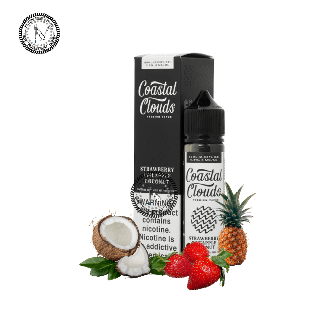 Vape Juice Reviews Coastal Clouds - Strawberry Pineapple Coconut - 60mL -  PV Shop Australia Vape Juice Amazon