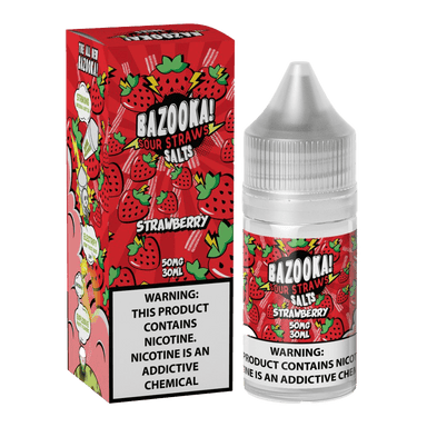 Strawberry Sour Candy Salt By Bazooka Sour Straws Salt 30ML E-Liquid