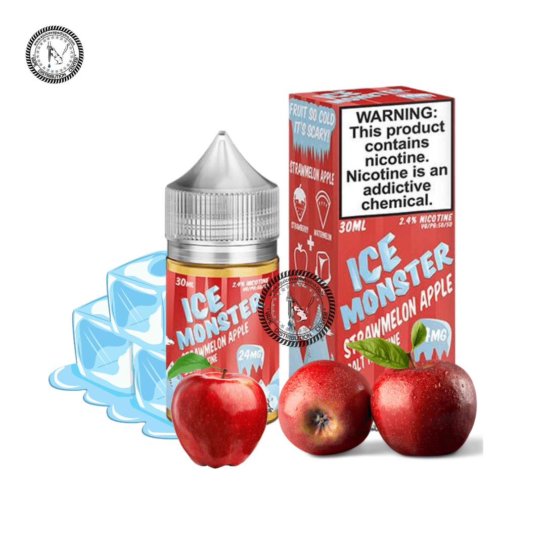 Strawmelon Apple Ice Salt by Frozen Fruit Monster Salt 30ML E-Liquid