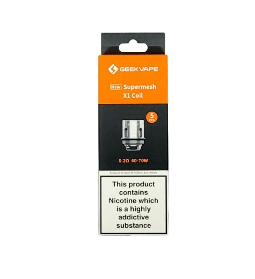 Geekvape Super Mesh X1/X2 Coils (5 Pack) EJV Distro Geekvape Super Mesh X1/X2 Coils (5 Pack) EJV Distro