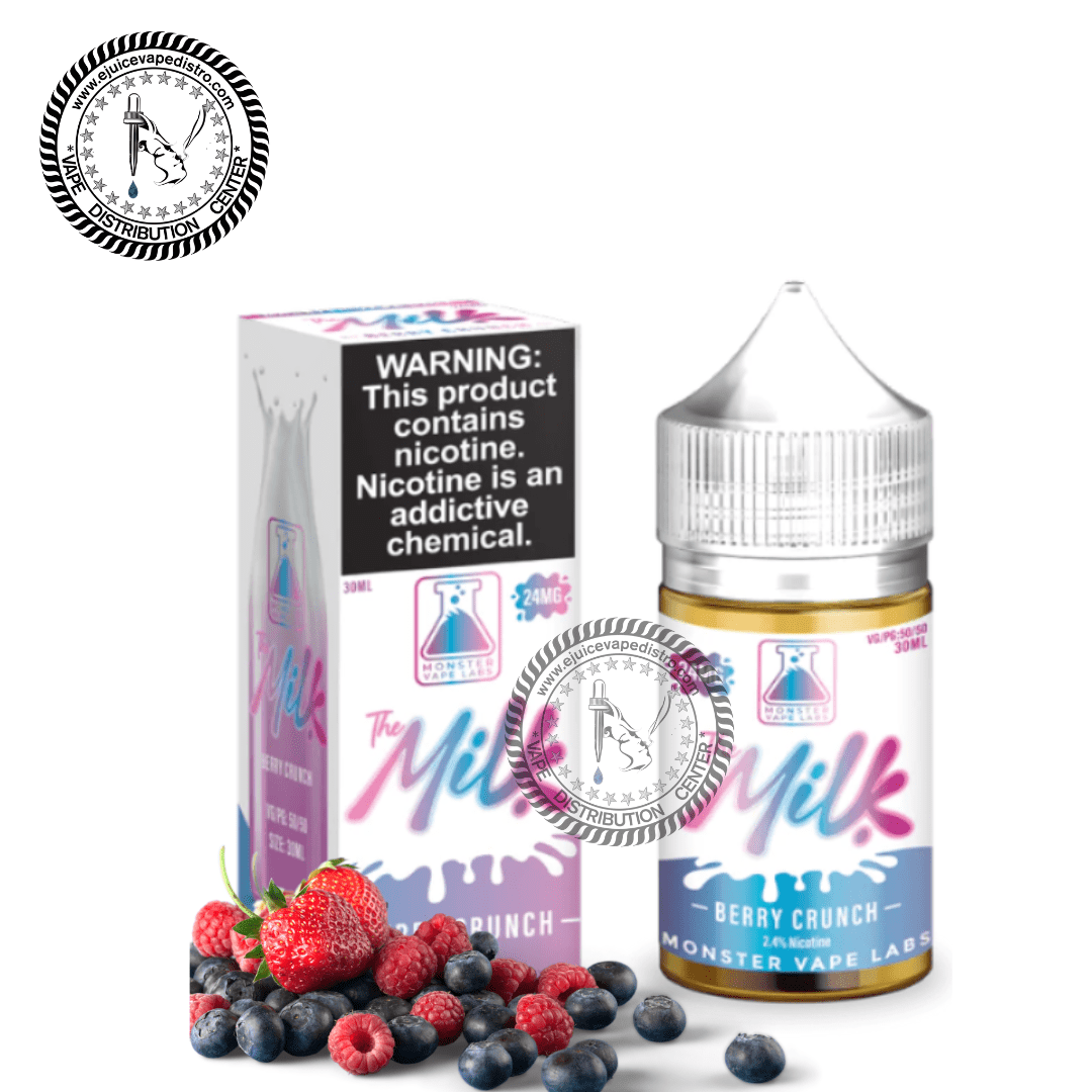 Salt Vape Juice The Milk Berry Crunch By Salt 30ml $11.99 100% Authentic | West Coast Vape Supply Australia Jam Monster Salt Vape Juice The Milk Berry Crunch By Salt 30ml $11.99 100% Authentic | West Coast Vape Supply Australia Jam Monster
