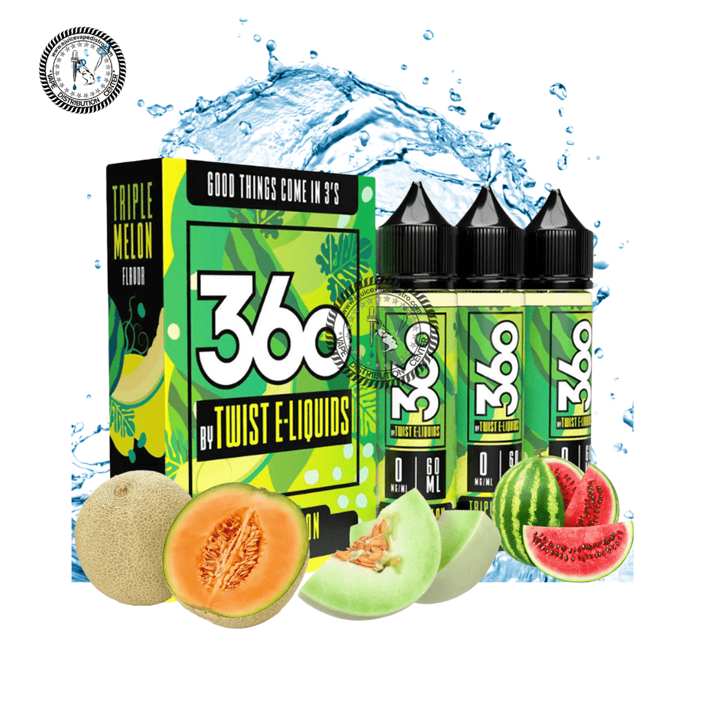 Triple Melon BY LEMON TWIST 360 E-LIQUIDS 180ML 3X60ML $19.95 — EJV Distro