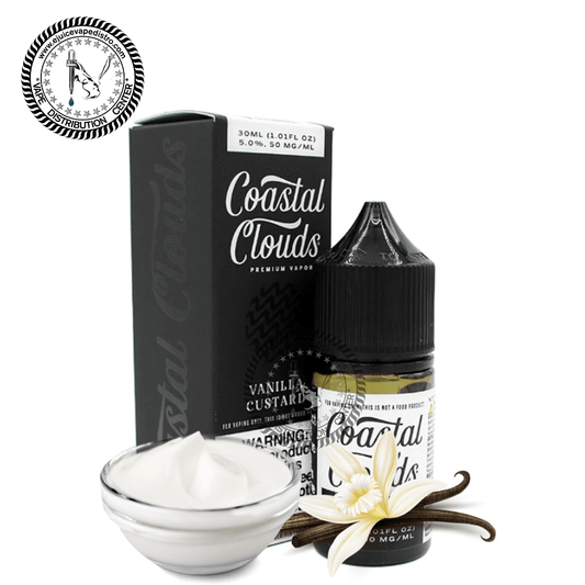 Vanilla Custard Salt Nic by Coastal Clouds Salt 30ML TFN E-Liquid