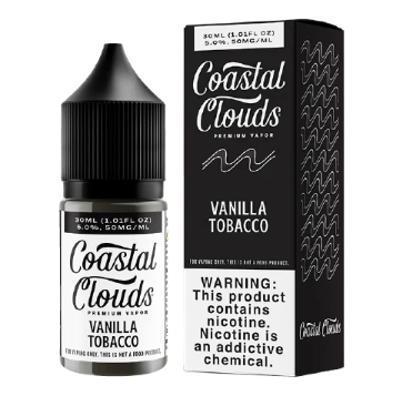 Vanilla Tobacco Salt Nic by Coastal Clouds 30ML E-Liquid