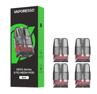 Vaporesso XROS Series 2ML/3ML Replacement Pod Cartridges (Pack of 4) Pods