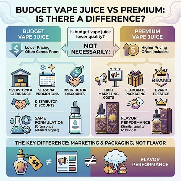 Budget Vape Juice vs Premium