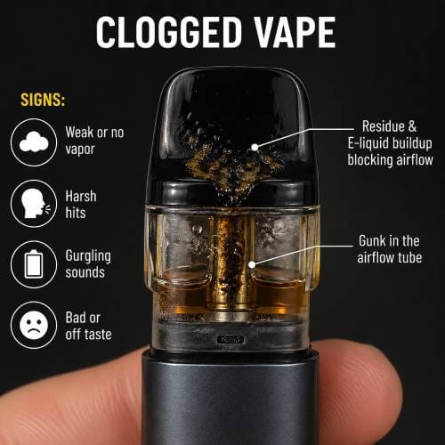 Clogged vape