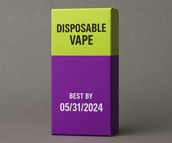 Disposable Vape Packaging Best-By Date