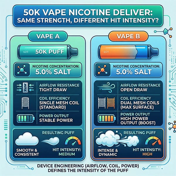 Do 50K Disposable Vapes Have Different Nicotine Strengths