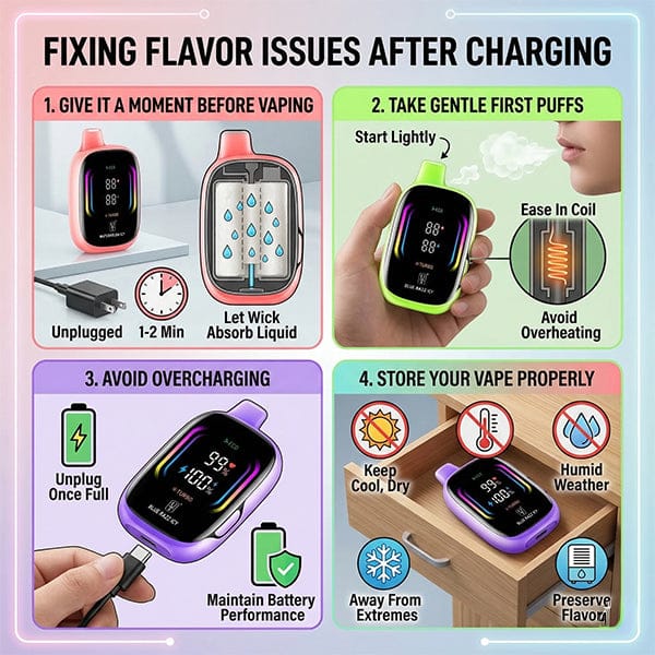 How to Fix Flavor Changes After Charging