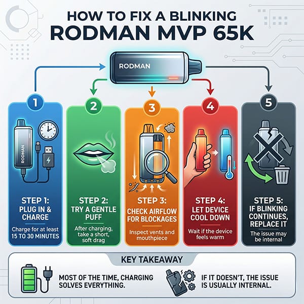How to Fix a Blinking Rodman MVP 65K