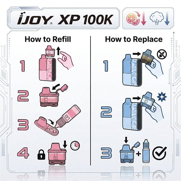 How to Replace or Refill the iJoy XP 100K