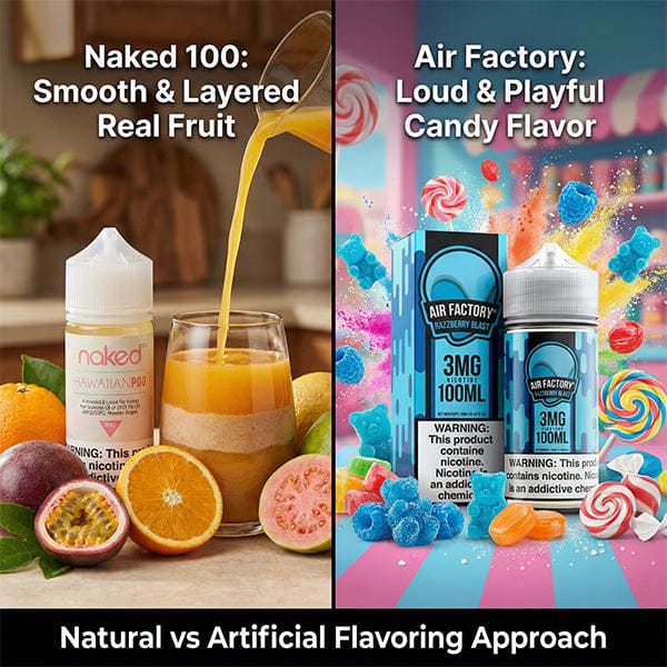 Naked 100 vs Air Factory: Flavor Comparison