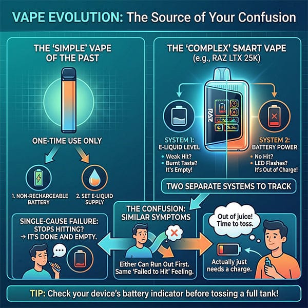 RAZ LTX 25K Vape Evolution Infographic