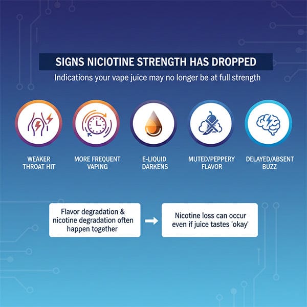 Signs Nicotine Strength Has Dropped