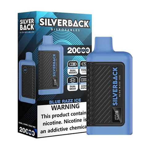 Silverback 20K Vape Blue Razz Ice