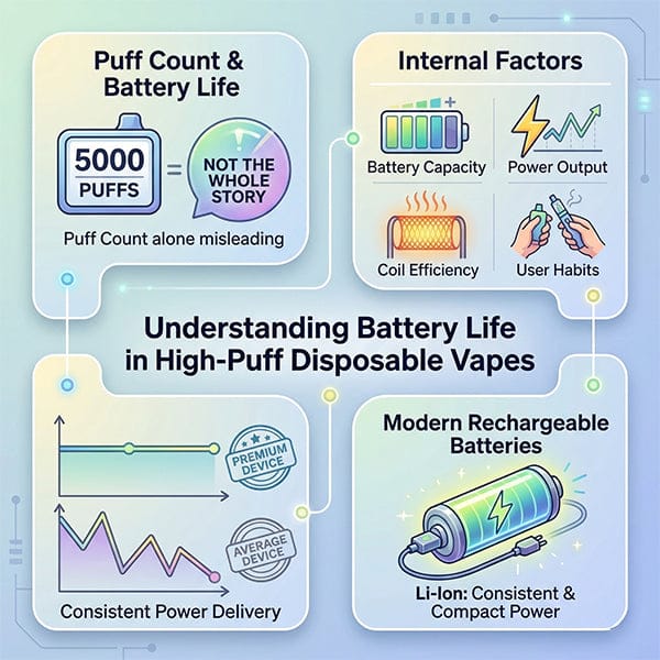 Understanding Battery Life in High-Puff Disposable Vapes