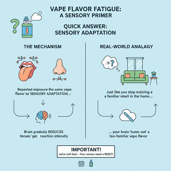 Vaping Sensory Adaptation Infographic