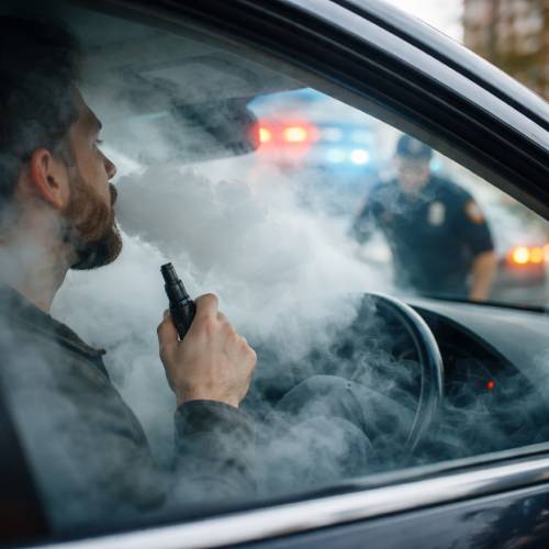 vaping while driving laws