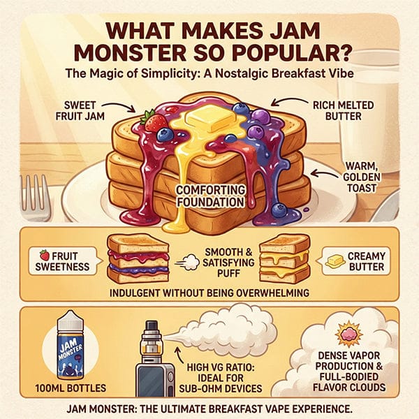 What Makes Jam Monster E-Liquid So Popular Infographic