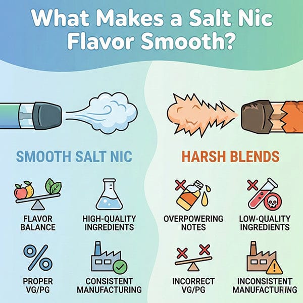 What Makes a Salt Nic Flavor Smooth