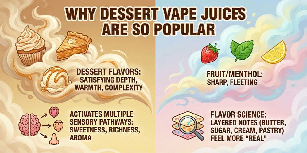 Why Dessert Vape Juices Are So Popular