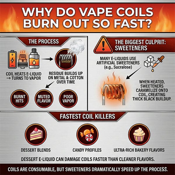 Why Do Vape Coils Burn Out So Fast Infographic