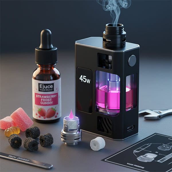device and wattage tips for e-liquid candy flavors