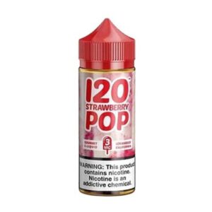 120 STRAWBERRY POP BY MAD HATTER JUICE 120ML
