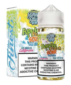 Apple Peach Sour Belts On Ice By The Finest Sweet And Sour 100ML