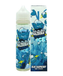 Blue Raspberry Candy Ice By Bazooka Sour Straws 60ML