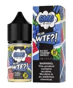 Blue Razz Strawberry Sour Belts Salt By OMG – WTF Eliquid 30ML
