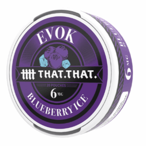 Blueberry Ice By THATTHAT Evok Nicotine Pouches (20 pouches)